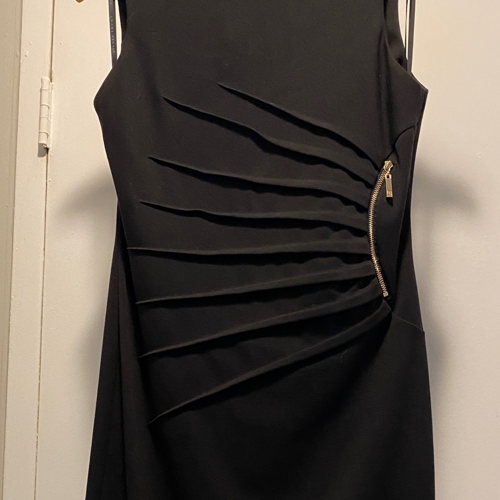 Ivanka Trump Black Dress with Gold Accent